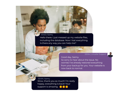 Customer support conversation about installing a new SSL certificate