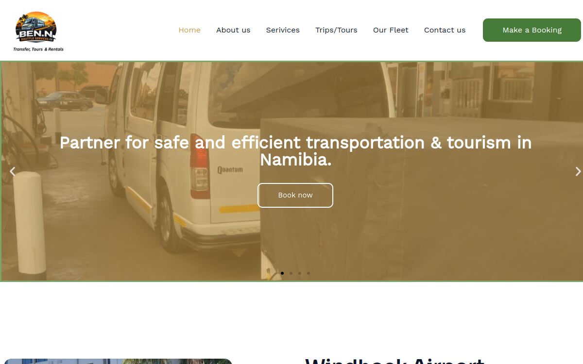Benn Shuttle — Benn Shuttle — door-to-door shuttle bookings, replaced WhatsApp chaos