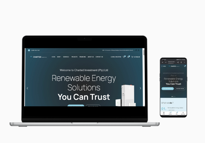 Charted Investment (Pty) Ltd — Charted Investment — Solar Solutions, Structured for Conversion