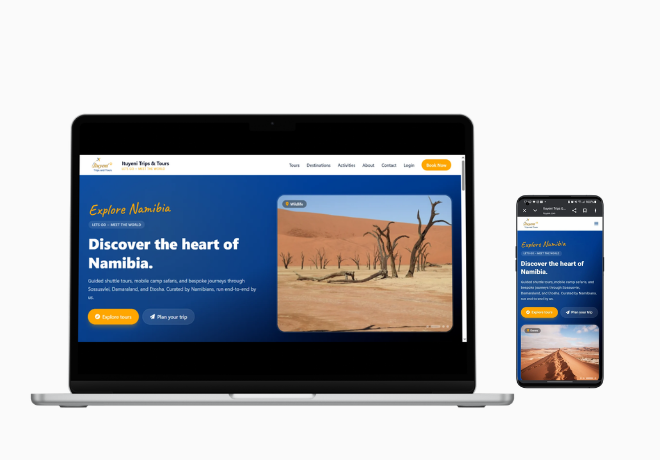 Ituyeni — A modern booking-led site for Ituyeni — destinations that sell themselves