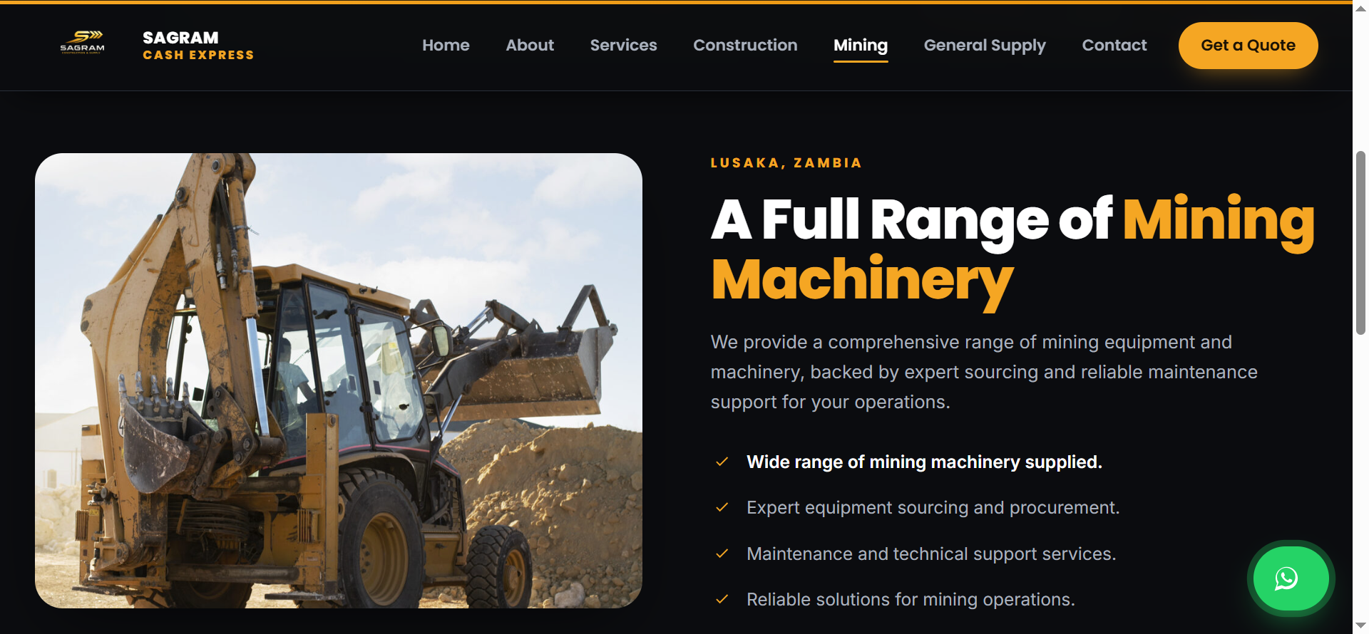 Sagram offers reliable mining solutions designed to support large-scale operations, combining efficiency, durability, and industry expertise.