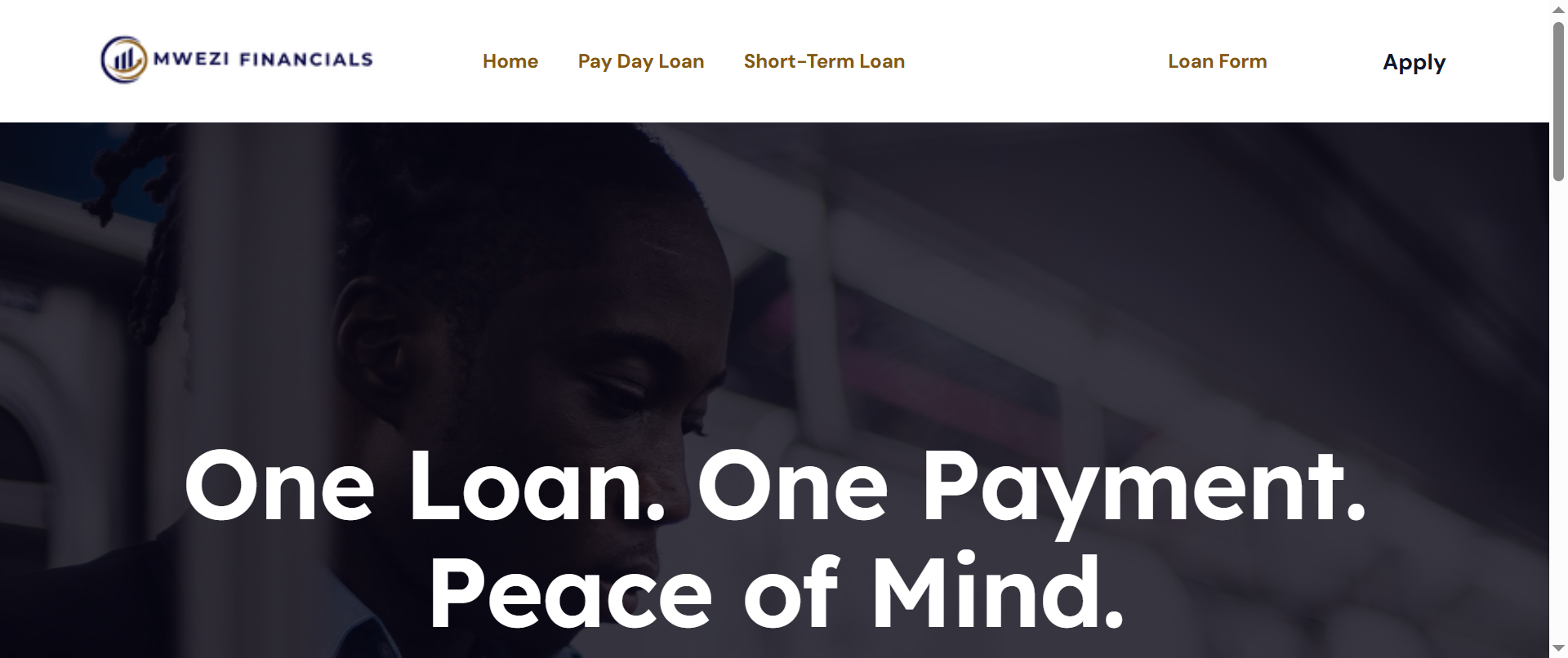 The consolidation loan section provides visitors with access to information relating to this financial service category.